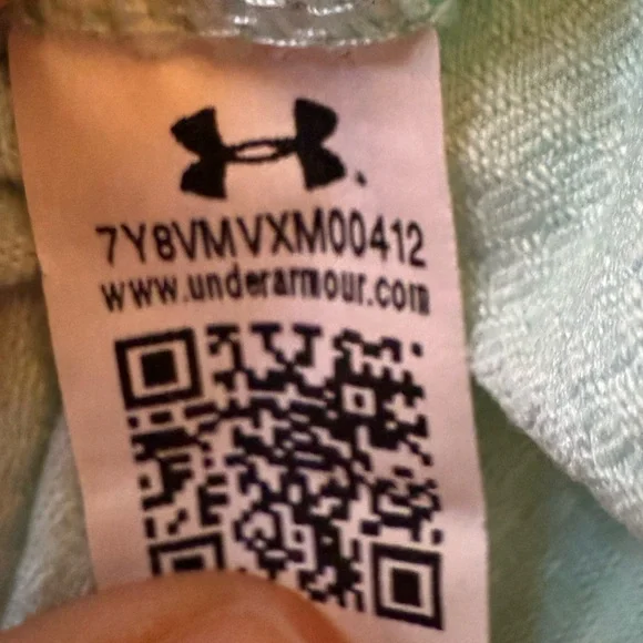 Boys XL Under Armour Mint Green Polo Shirt Golf - Picture 4 of 6